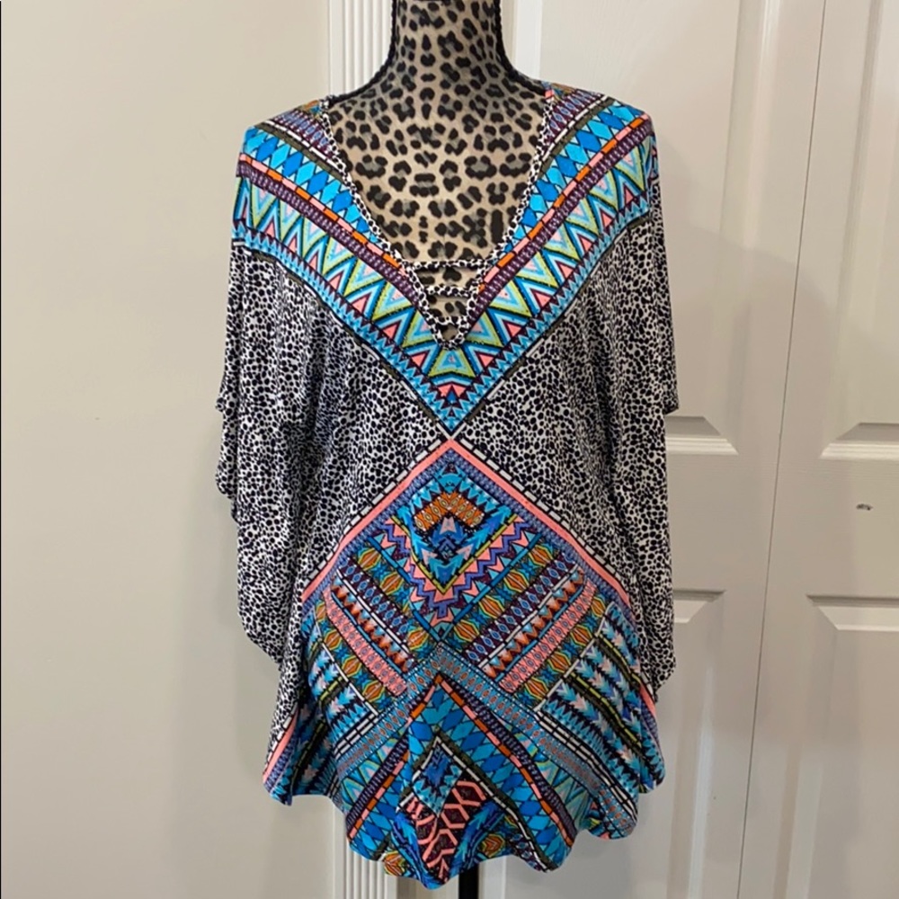 Bar III Swimsuit Pullover Coverup Cover up Small New 4/25 Swimwear